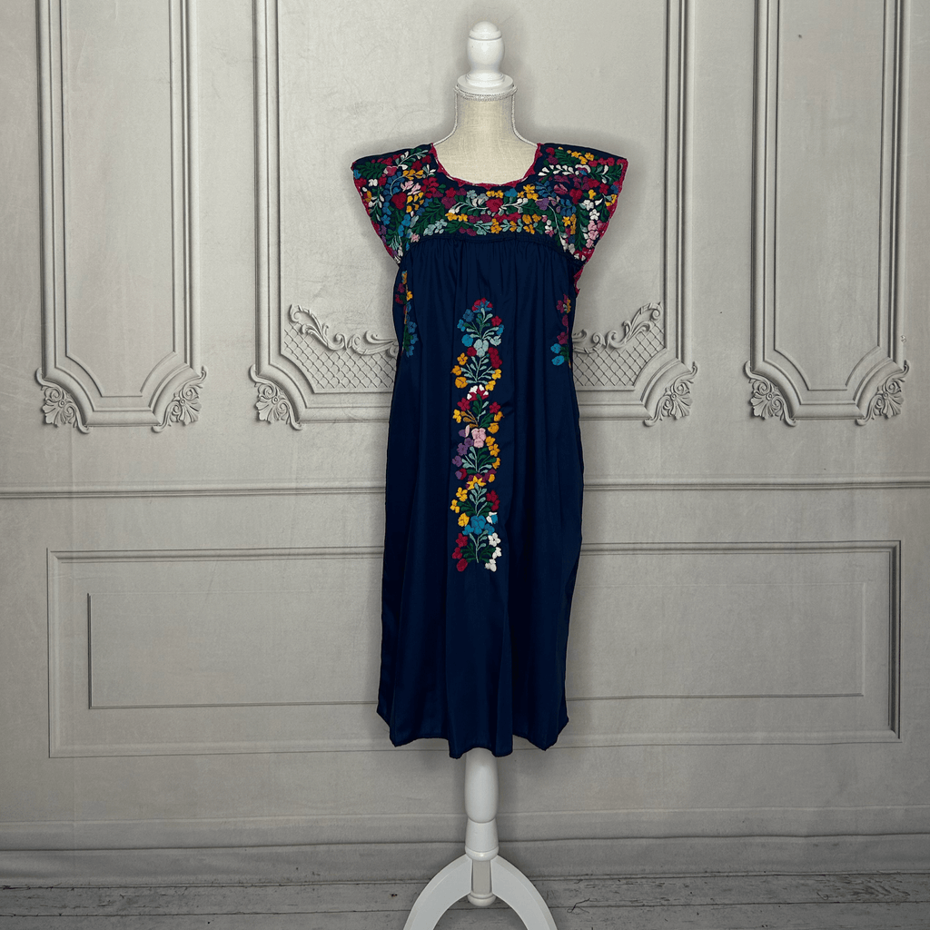 San Antonino Mexican Sleeveless Dress - Multi San Antonino Mexican Sleeveless Dress - Multi