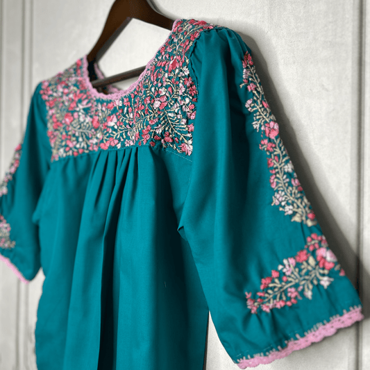 San Antonio Mexican Tunic 3/4 Sleeve