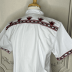 Santa Maria Men's Embroidered Guayabera - Short Sleeve Santa Maria Men's Embroidered Guayabera - Short Sleeve