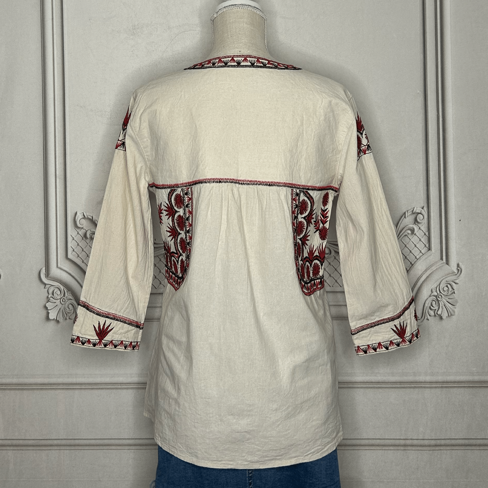 Santa Maria Oaxacan Blouse Tunic Santa Maria Oaxacan Blouse Tunic