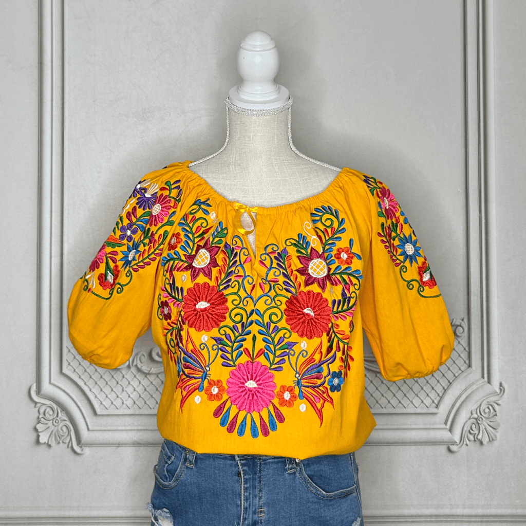 Sleeve Off Shoulder Mexican Blouse Daisy Sleeve Off Shoulder Mexican Blouse Daisy