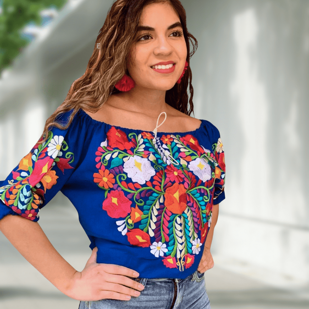 Sleeve Off Shoulder Mexican Blouse Daisy Sleeve Off Shoulder Mexican Blouse Daisy