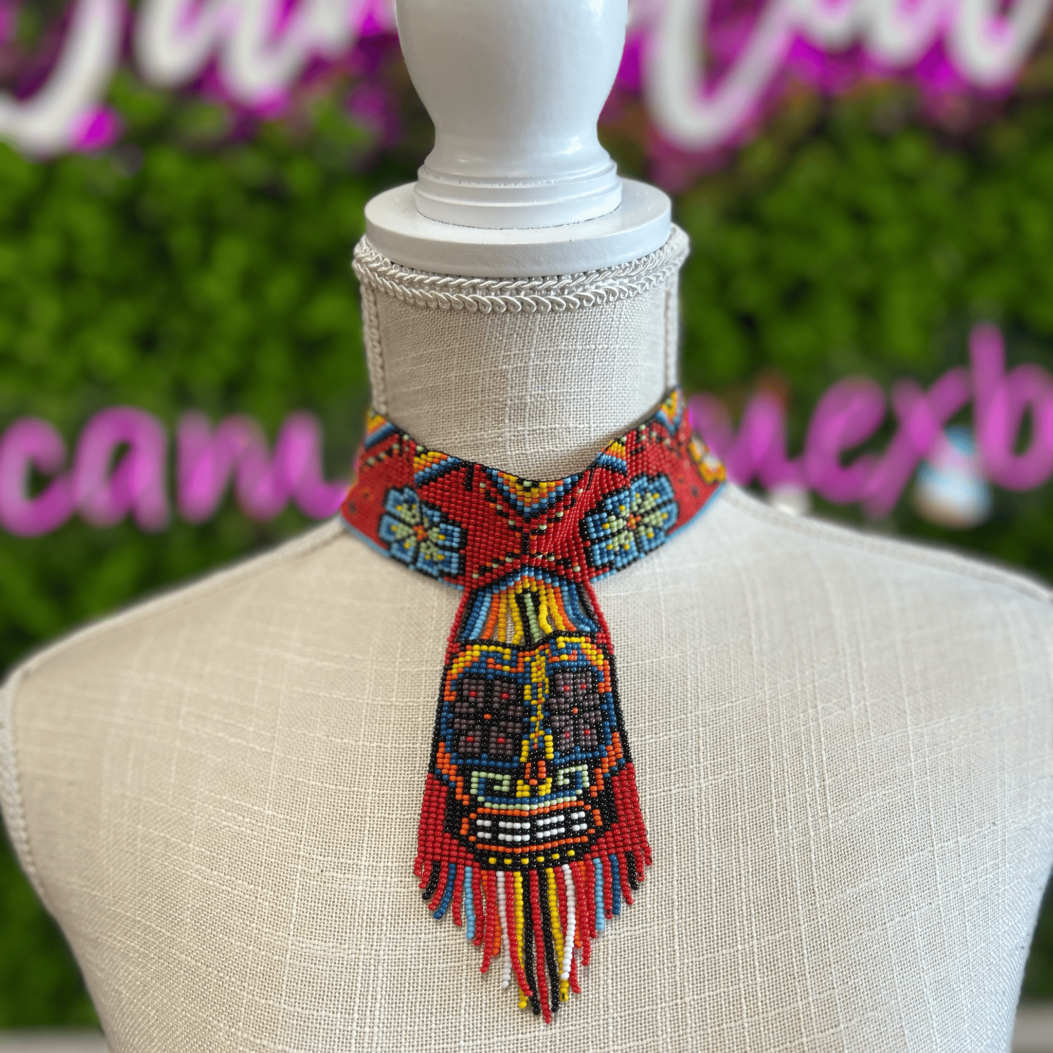 Sugar Skull Beaded Choker Set Sugar Skull Beaded Choker Set