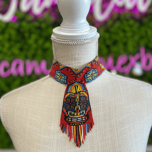 Sugar Skull Beaded Choker Set Sugar Skull Beaded Choker Set