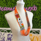 Sugar Skull Catrina Beaded Necklace - Large Sugar Skull Catrina Beaded Necklace - Large