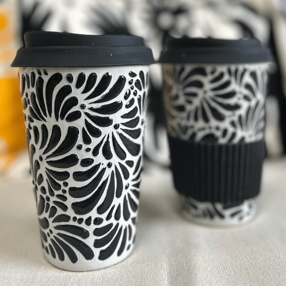 Talavera Tumbler Mug - Black Talavera Tumbler Mug - Black