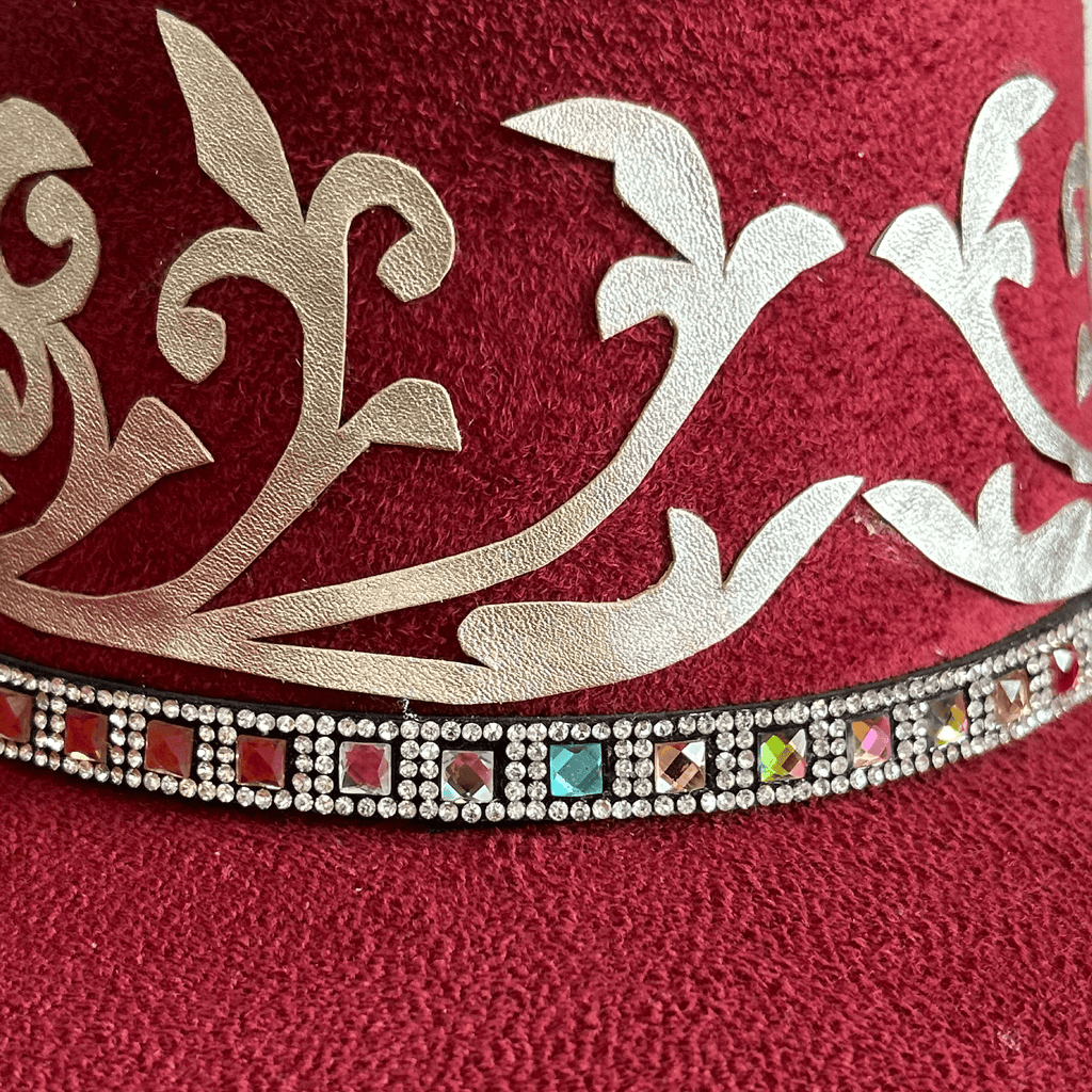 Tamaulipeca Western Suede Hat - Gem Hat Band Tamaulipeca Western Suede Hat - Gem Hat Band