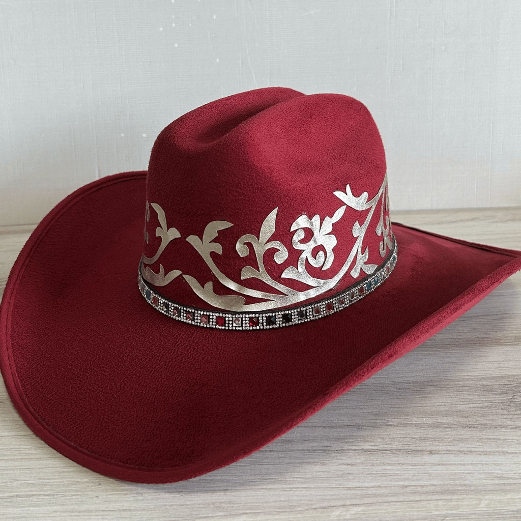 Tamaulipeca Western Suede Hat - Gem Hat Band Tamaulipeca Western Suede Hat - Gem Hat Band