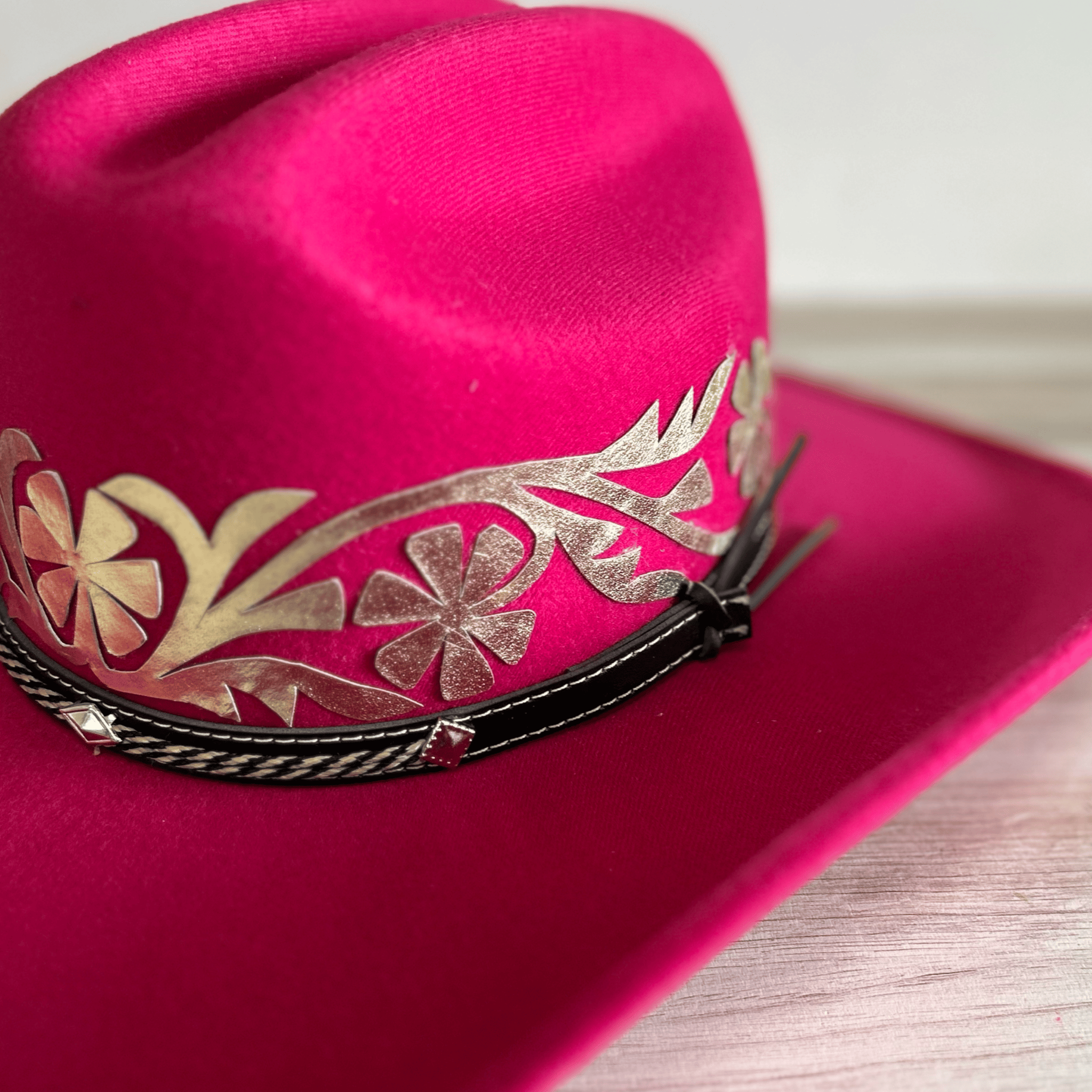 Tamaulipeca Western Suede Hat - Hot Pink Tamaulipeca Western Suede Hat - Hot Pink