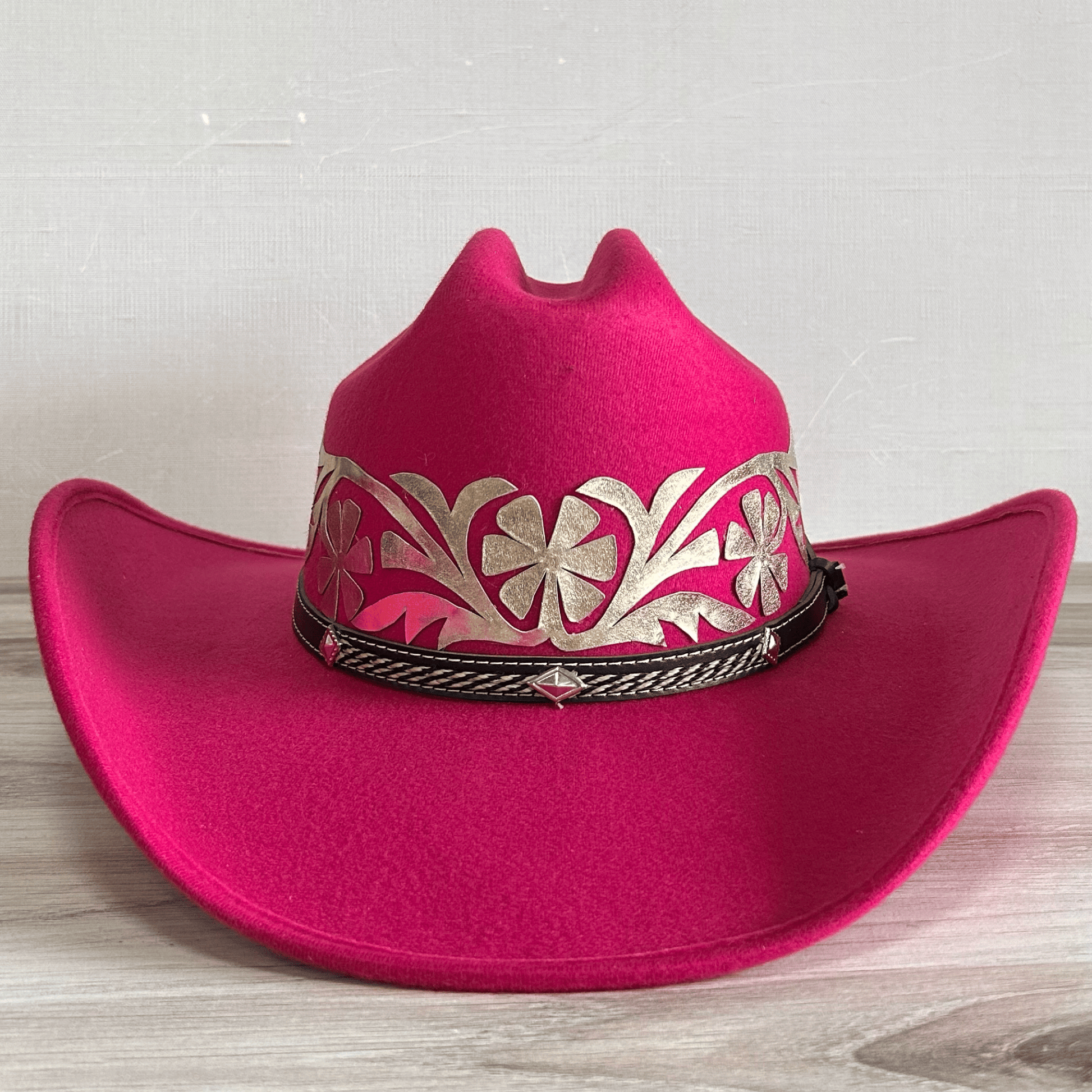 Tamaulipeca Western Suede Hat - Hot Pink Tamaulipeca Western Suede Hat - Hot Pink