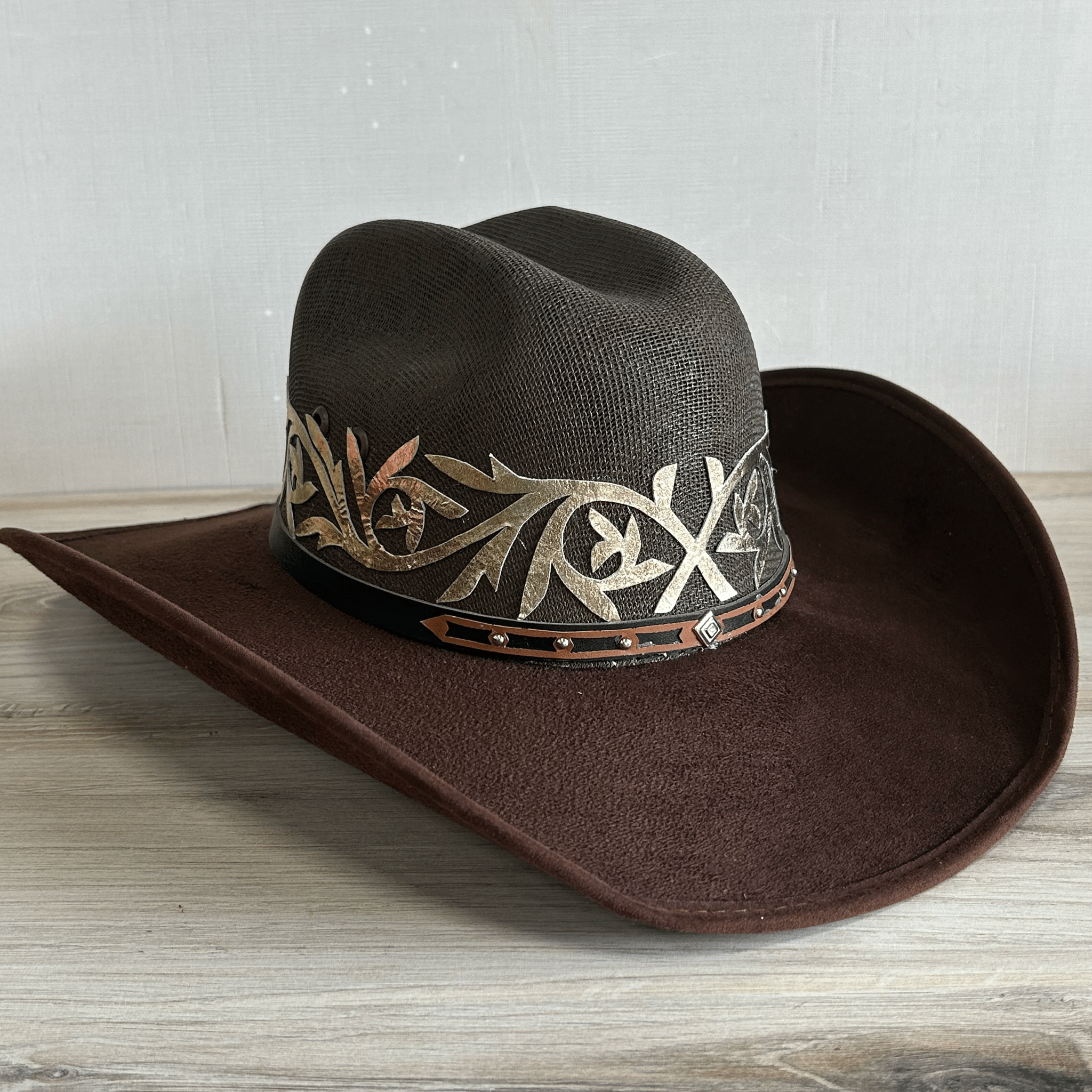 Tamaulipeca Western Suede Jute Hat Tamaulipeca Western Suede Jute Hat
