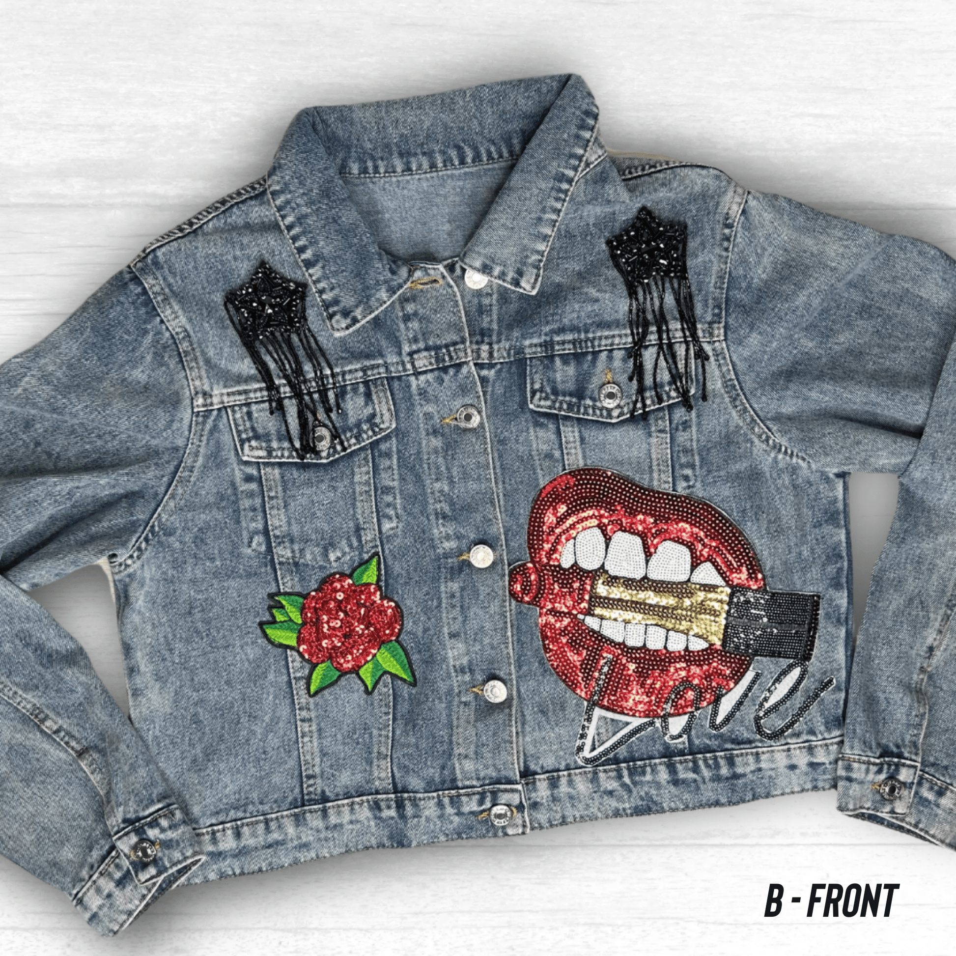 Tejano Embellished Denim Jacket Tejano Embellished Denim Jacket