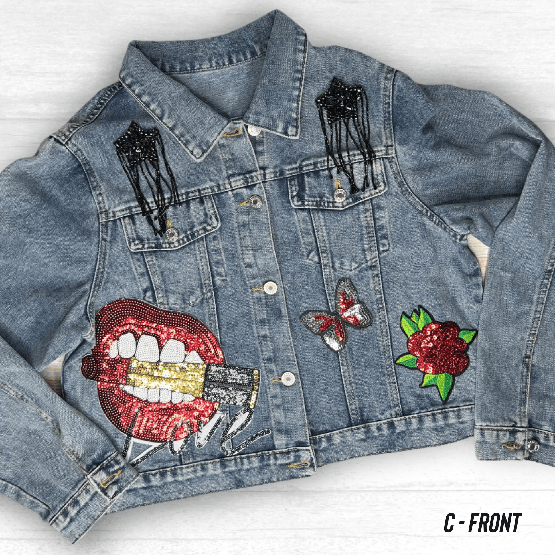 Tejano Embellished Denim Jacket Tejano Embellished Denim Jacket