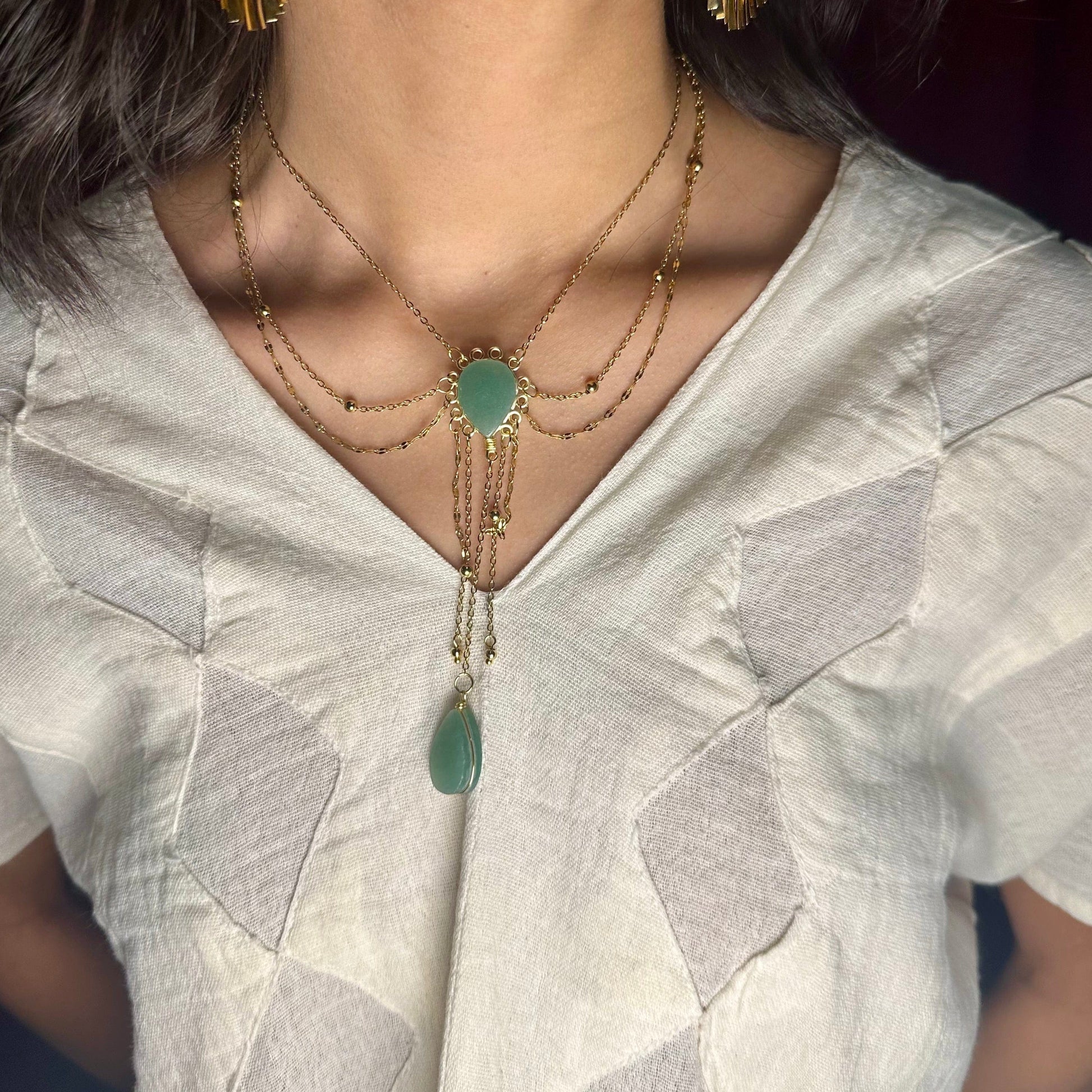 Tiered Crystal Necklace Tiered Crystal Necklace