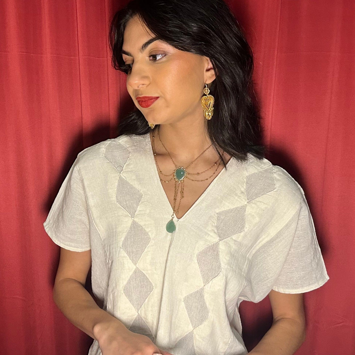 Tiered Crystal Necklace Tiered Crystal Necklace