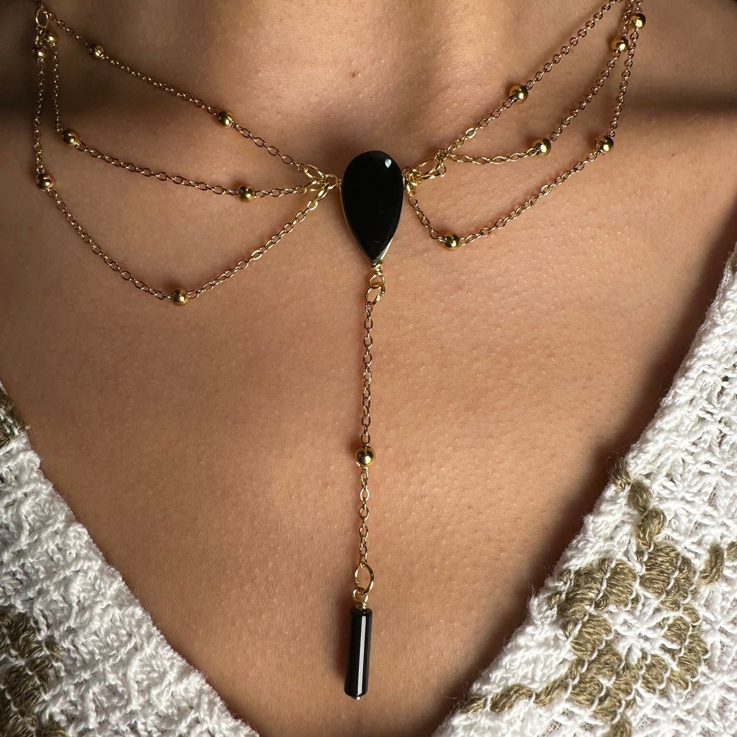 Tiered Crystal Necklace Tiered Crystal Necklace