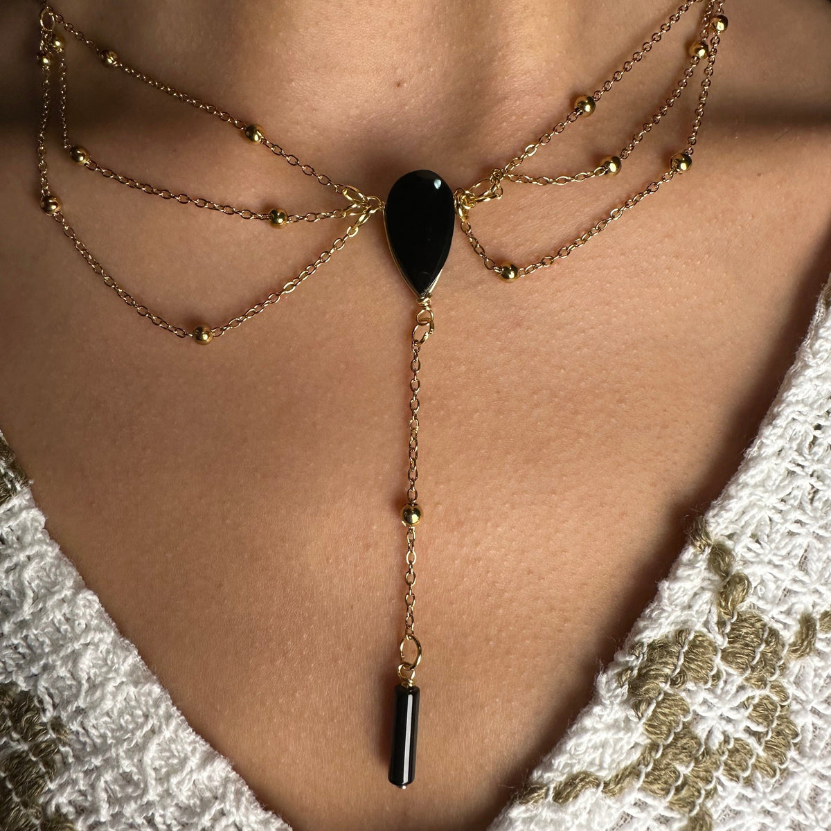 Tiered Crystal Necklace Tiered Crystal Necklace