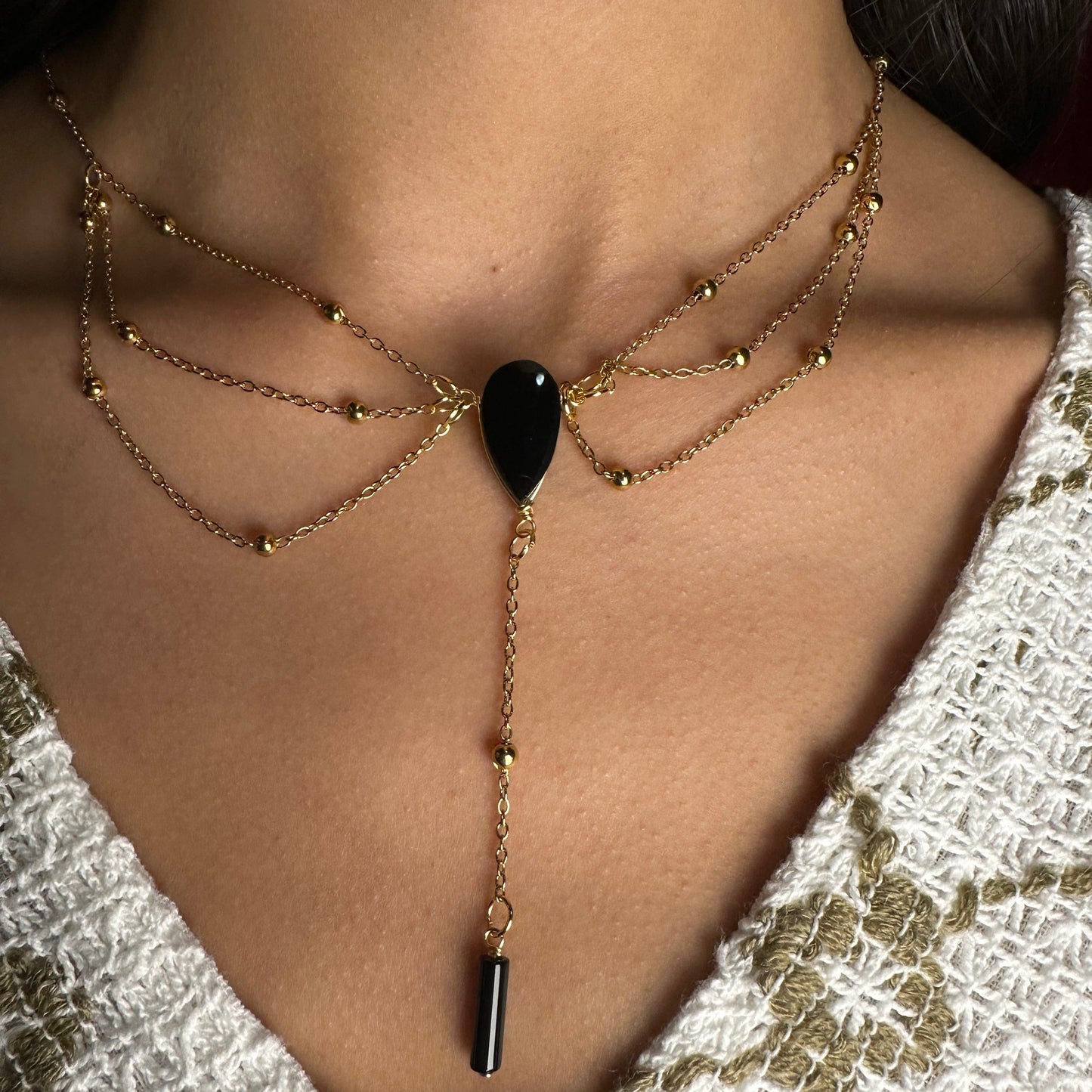 Tiered Crystal Necklace Tiered Crystal Necklace