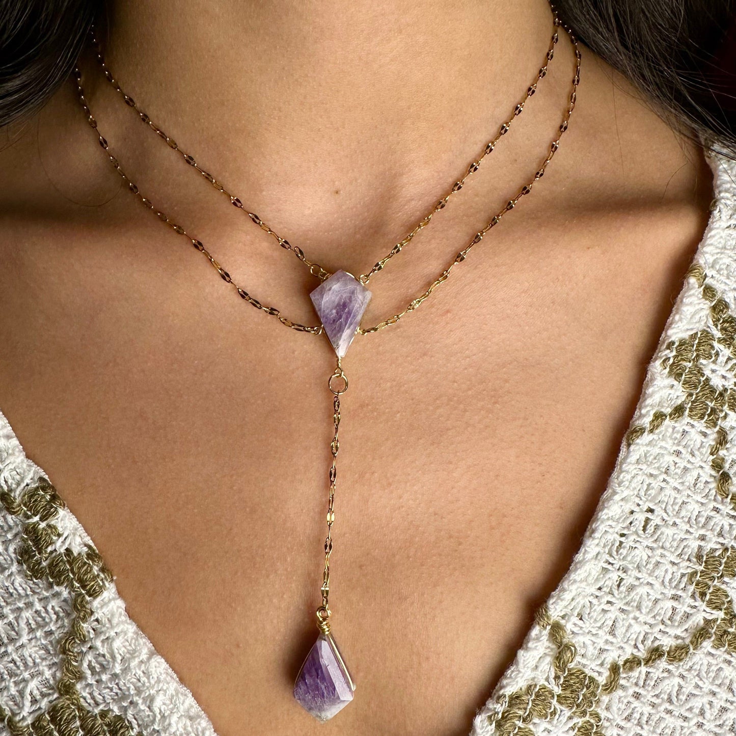 Tiered Crystal Necklace Tiered Crystal Necklace