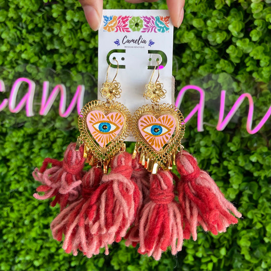 Tlacoyal Filigrana Evil Eye Earrings Tlacoyal Filigrana Evil Eye Earrings