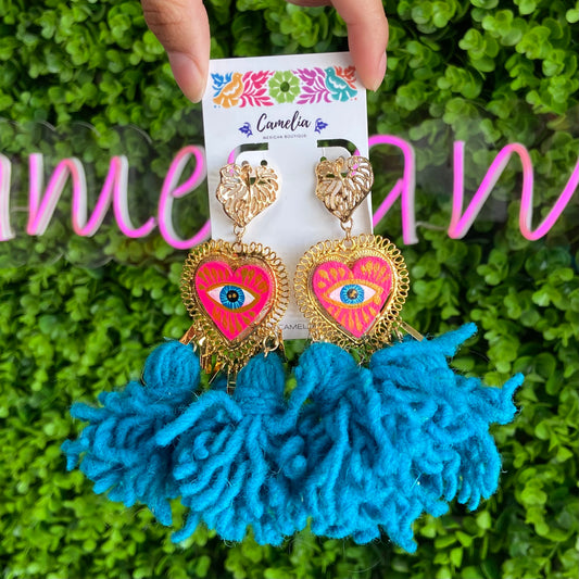 Tlacoyal Filigrana Evil Eye Earrings Tlacoyal Filigrana Evil Eye Earrings