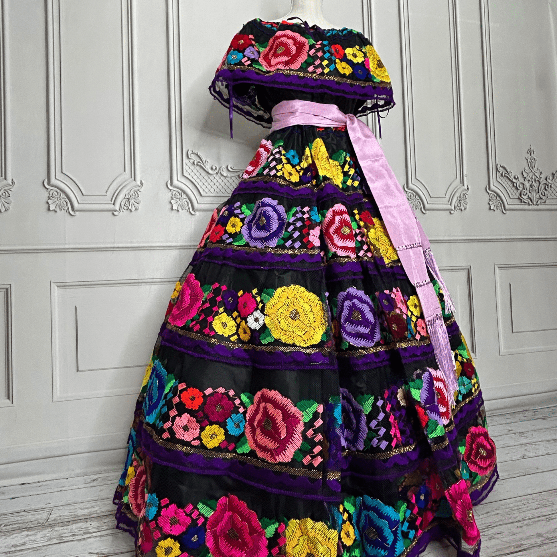 Traditional Chiapas de Corzo Dress - Adult - Multi Traditional Chiapas de Corzo Dress - Adult - Multi