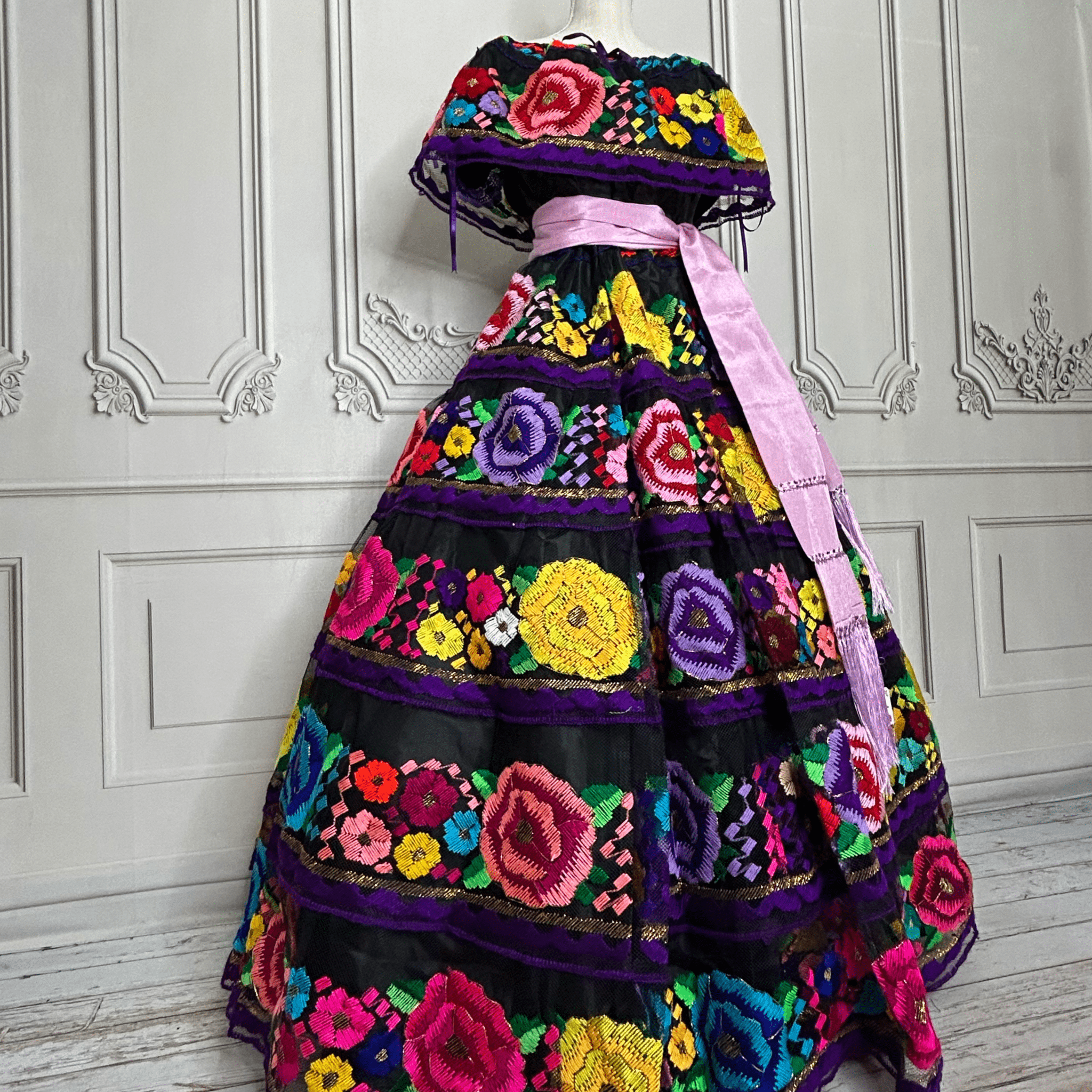 Traditional Chiapas de Corzo Dress - Adult - Multi Traditional Chiapas de Corzo Dress - Adult - Multi