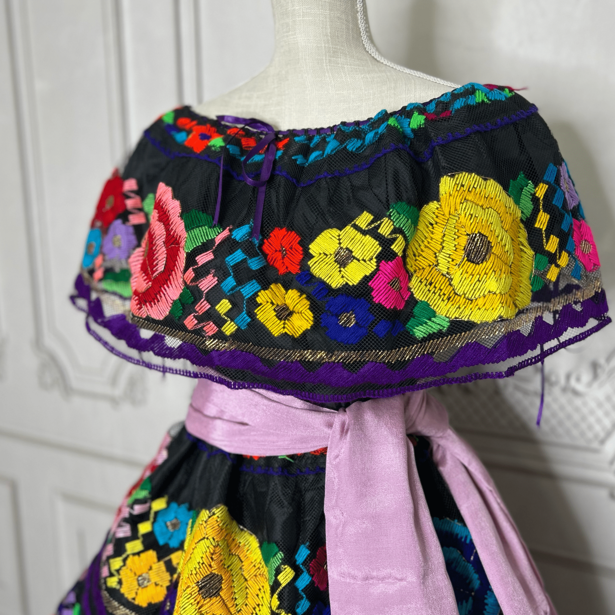Traditional Chiapas de Corzo Dress - Adult - Multi Traditional Chiapas de Corzo Dress - Adult - Multi