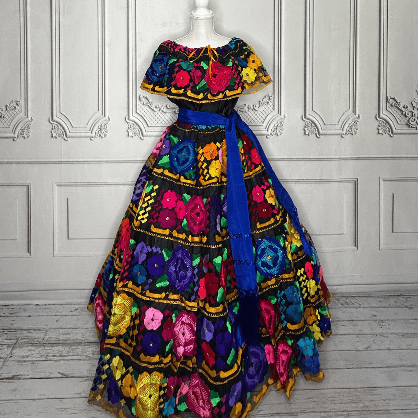 Traditional Chiapas de Corzo Dress - Adult - Multi Traditional Chiapas de Corzo Dress - Adult - Multi