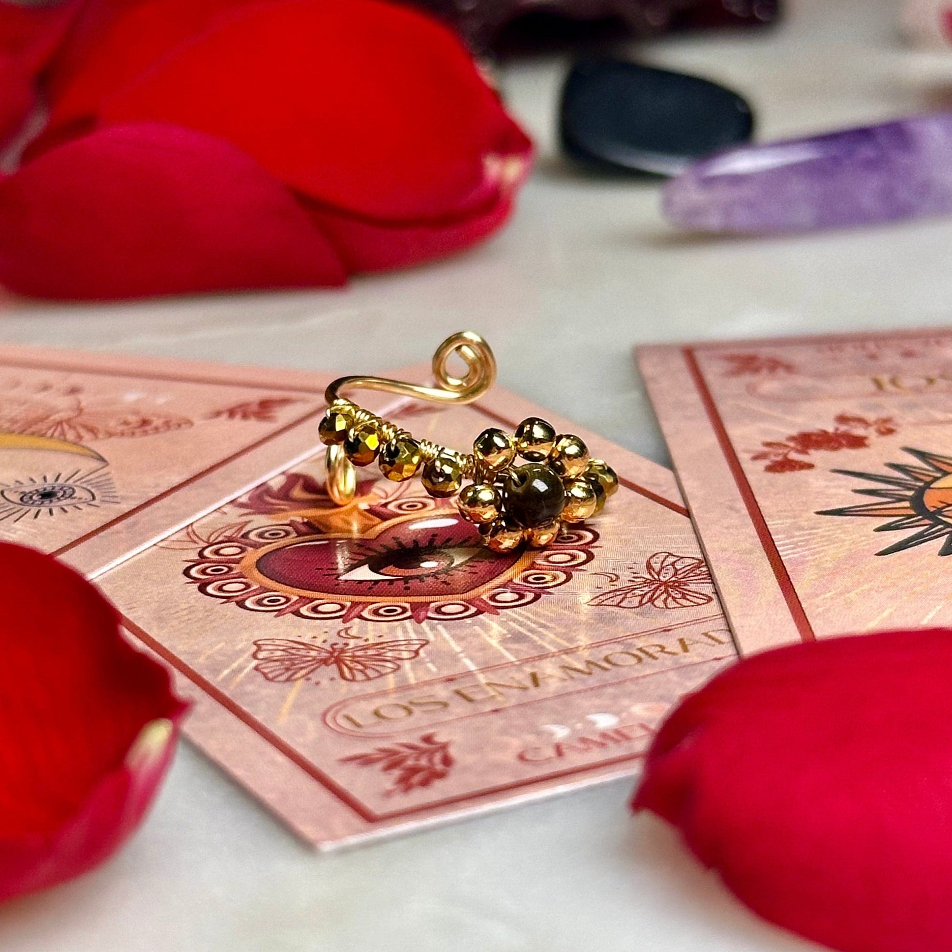 Tranquil Flower Ring - Blue Aventurine Tranquil Flower Ring - Blue Aventurine