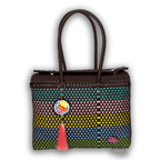 Upcycled Handwoven Basket Small - Chocolate