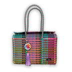 Upcycled Handwoven Basket Small - Golden Lilly