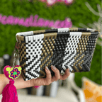 Upcycled Handwoven Crossbody Convertible -  Espresso Upcycled Handwoven Crossbody Convertible -  Espresso