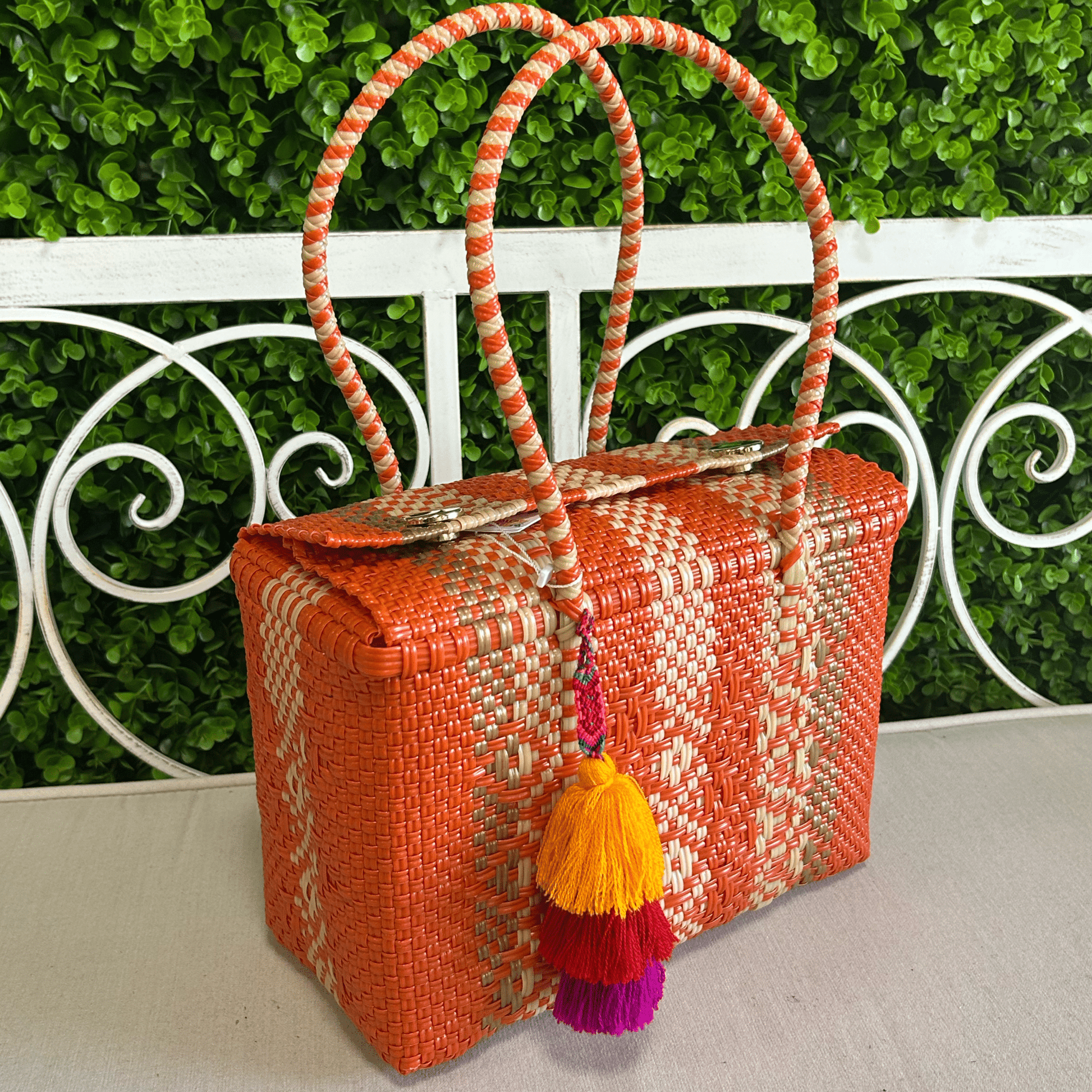 Upcycled Handwoven Handbags - Orange Crush BUNDLE Upcycled Handwoven Handbags - Orange Crush BUNDLE