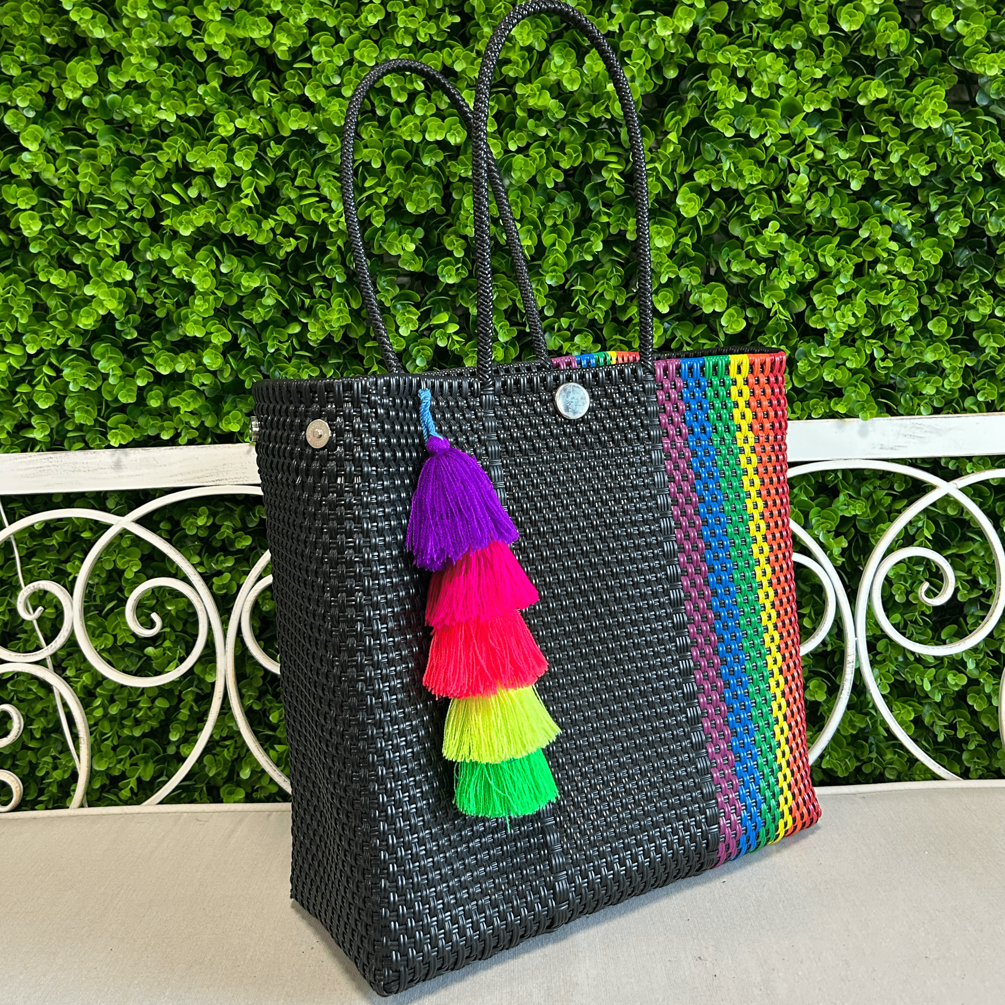 Upcycled Handwoven MD Convertible Tote - Cindy Upcycled Handwoven MD Convertible Tote - Cindy