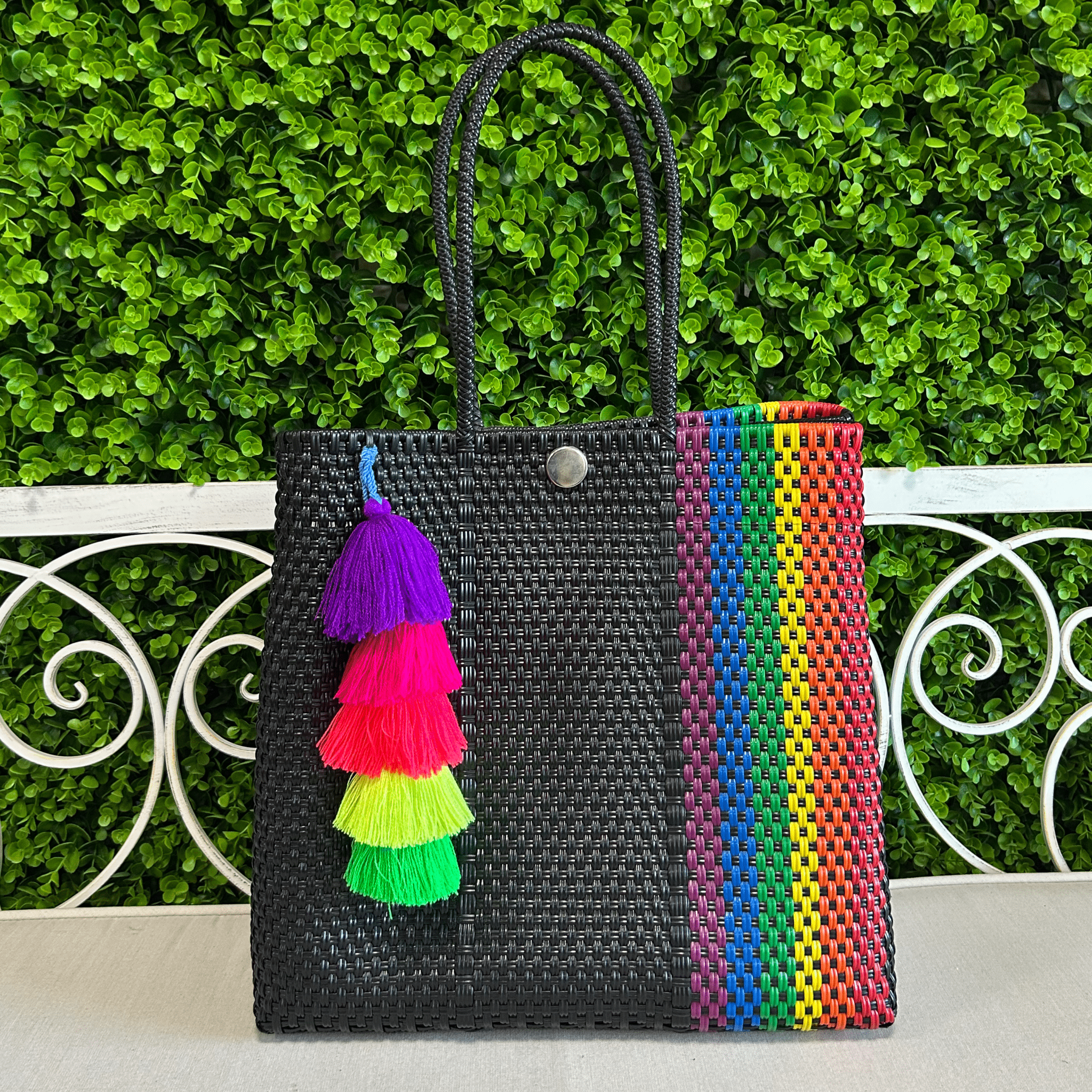 Upcycled Handwoven MD Convertible Tote - Cindy Upcycled Handwoven MD Convertible Tote - Cindy