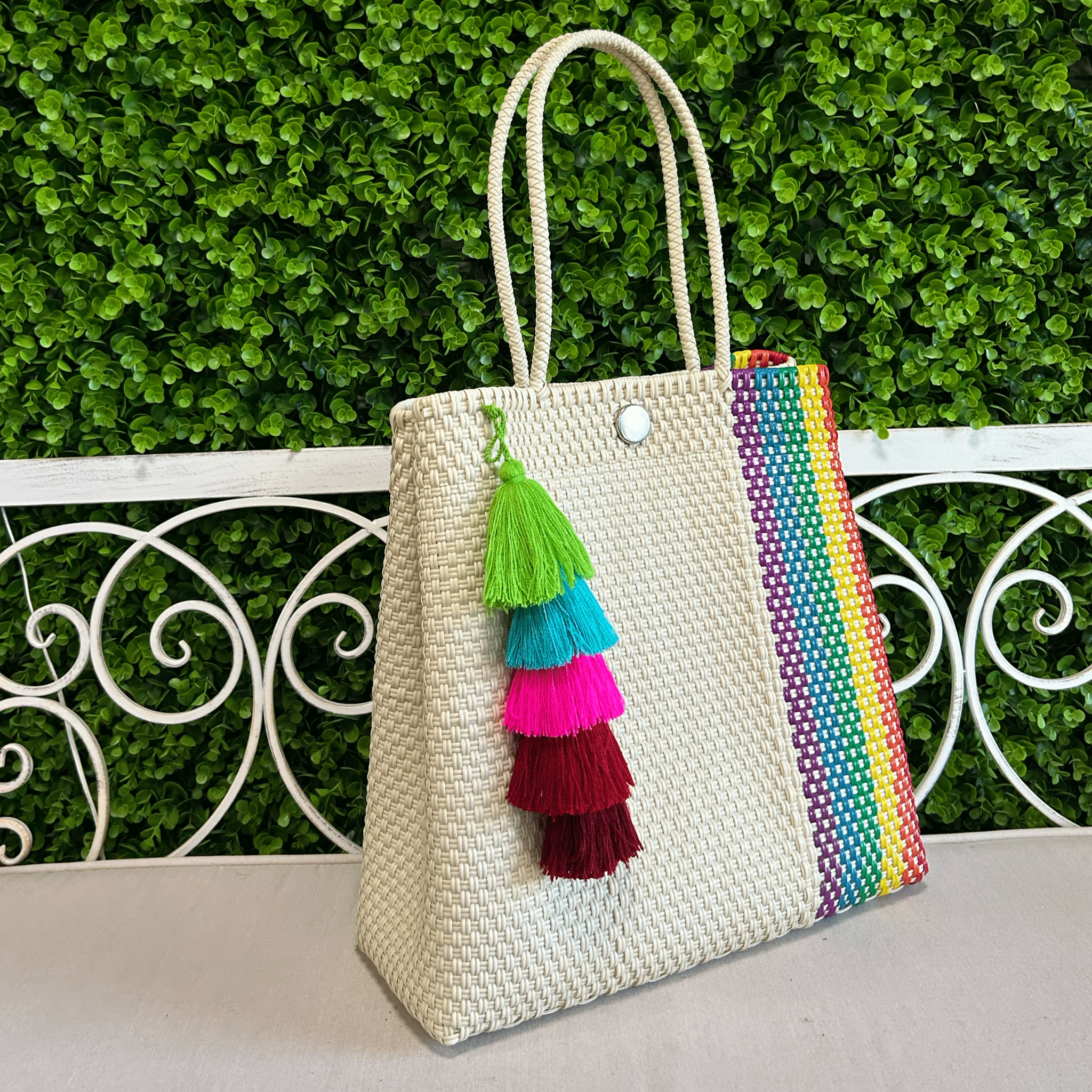 Upcycled Handwoven MD Convertible Tote - Cindy Upcycled Handwoven MD Convertible Tote - Cindy