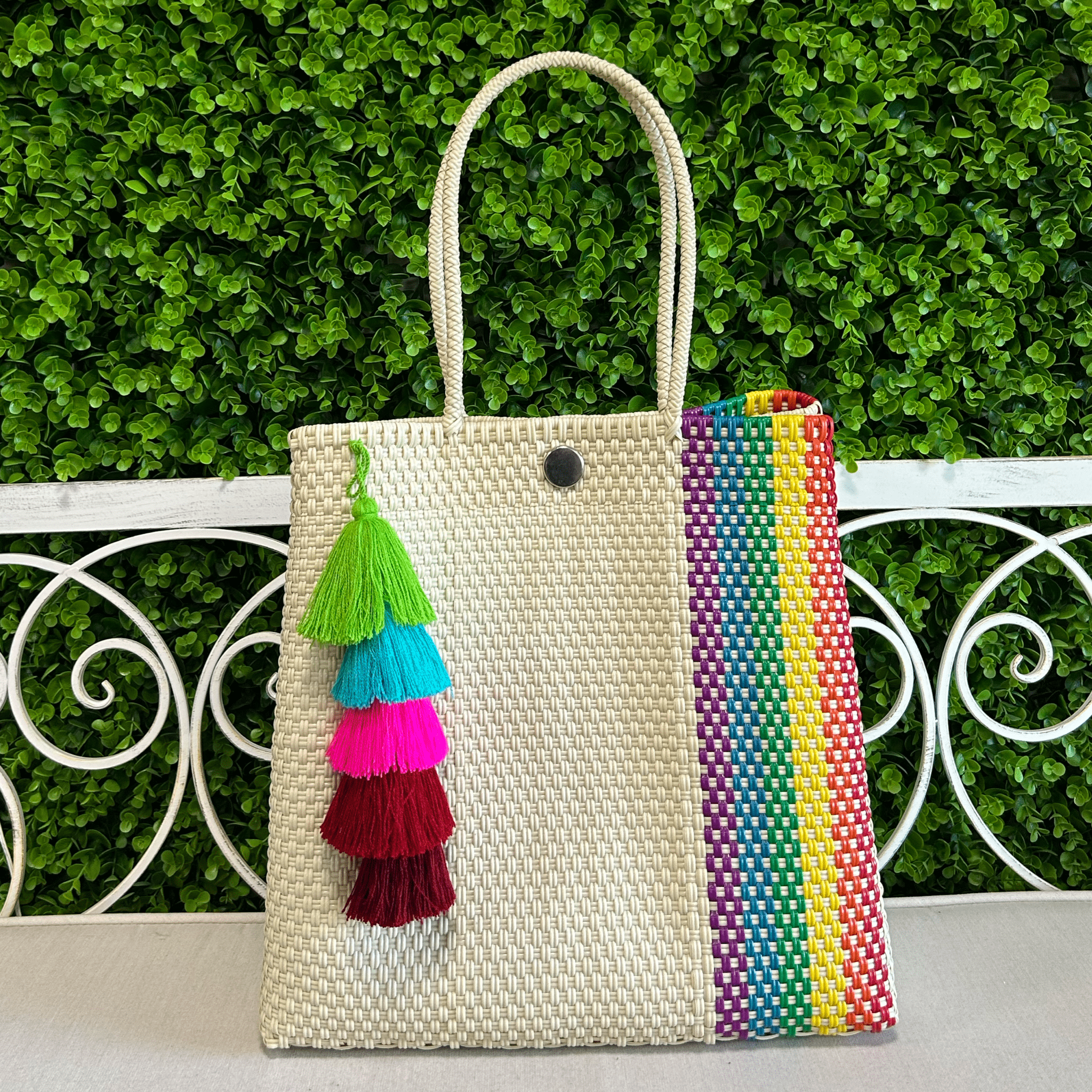 Upcycled Handwoven MD Convertible Tote - Cindy Upcycled Handwoven MD Convertible Tote - Cindy