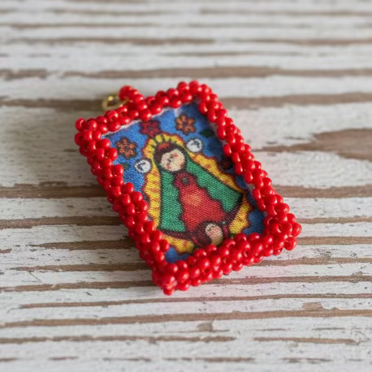 Virgencita Charm - Escapulario - Medium Virgencita Charm Escapulario | Handmade in Mexico | Camelia