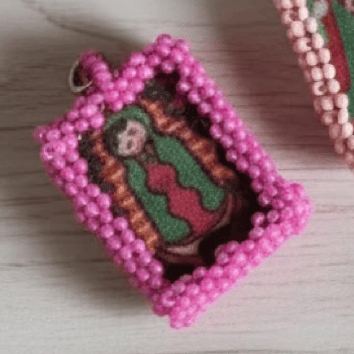 Virgencita Charm - Escapulario - Small Virgencita Charm Escapulario | Handmade in Mexico | Camelia