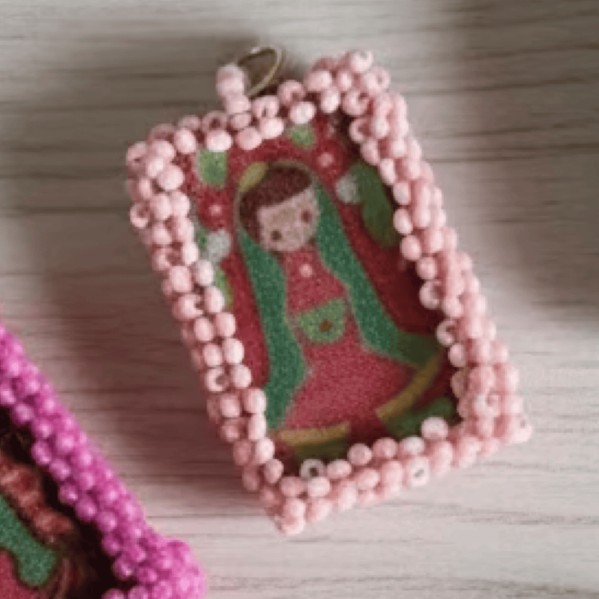 Virgencita Charm - Escapulario - Small Virgencita Charm Escapulario | Handmade in Mexico | Camelia