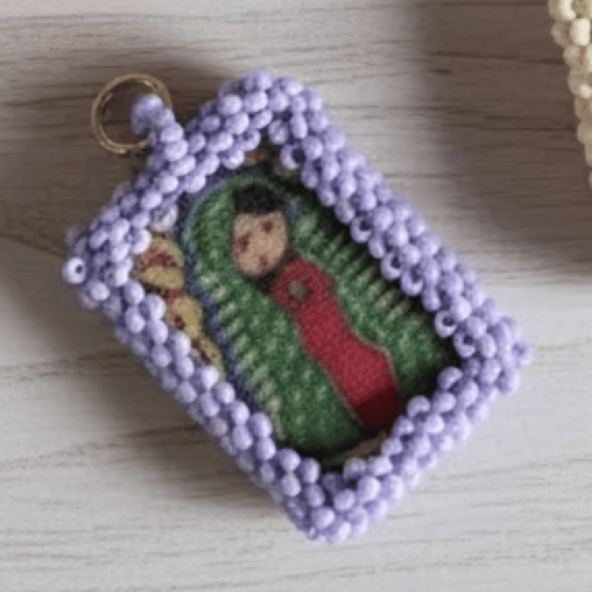 Virgencita Charm - Escapulario - Small Virgencita Charm Escapulario | Handmade in Mexico | Camelia
