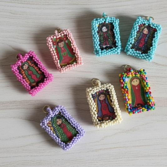 Virgencita Charm - Escapulario - Small Virgencita Charm Escapulario | Handmade in Mexico | Camelia