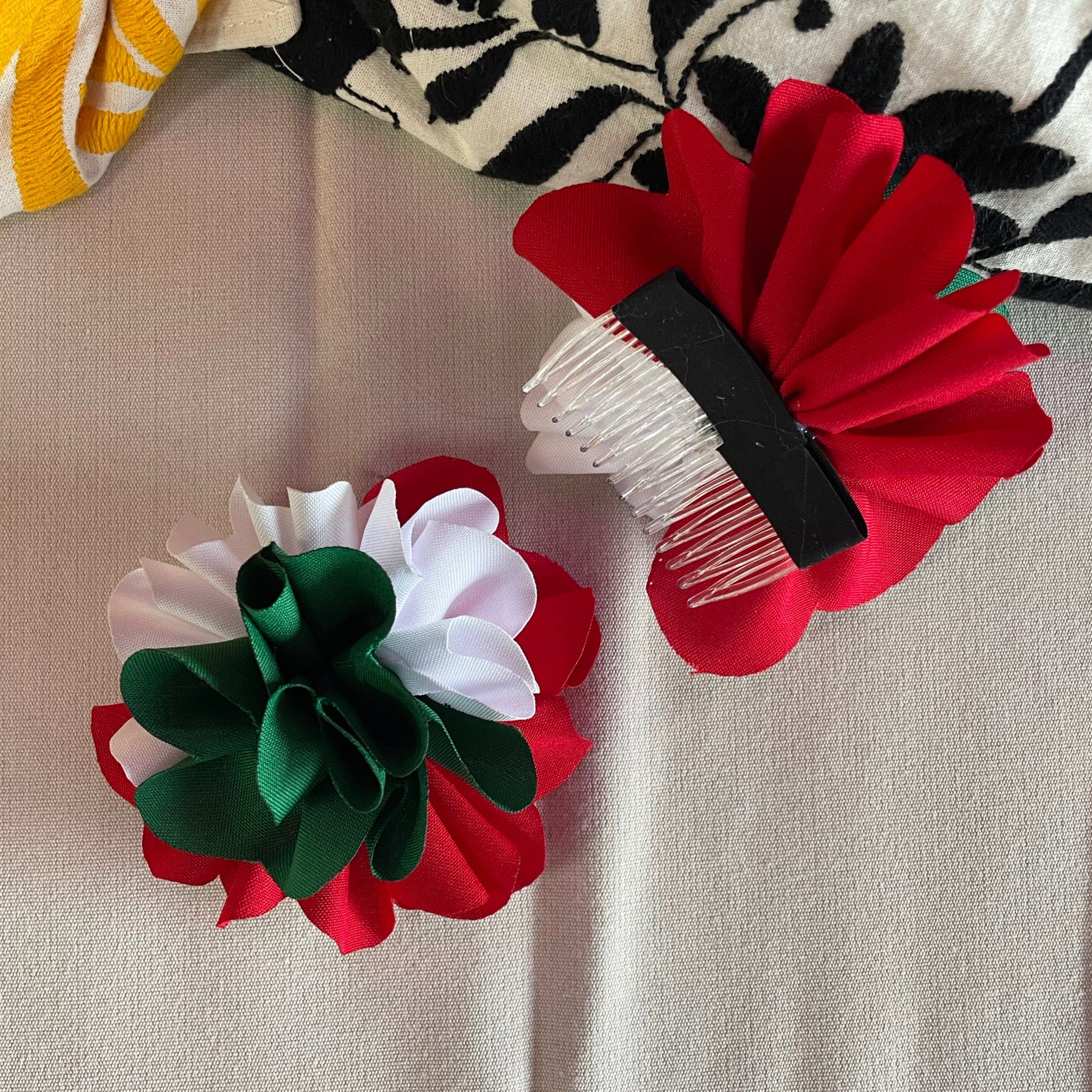 Viva Mexico Floral Comb Hairpiece - Single