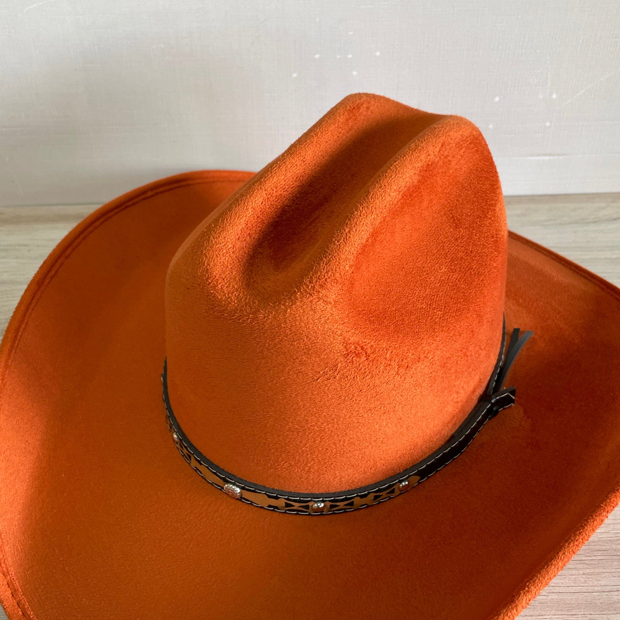 Vintage Orange outlet Suede Hat