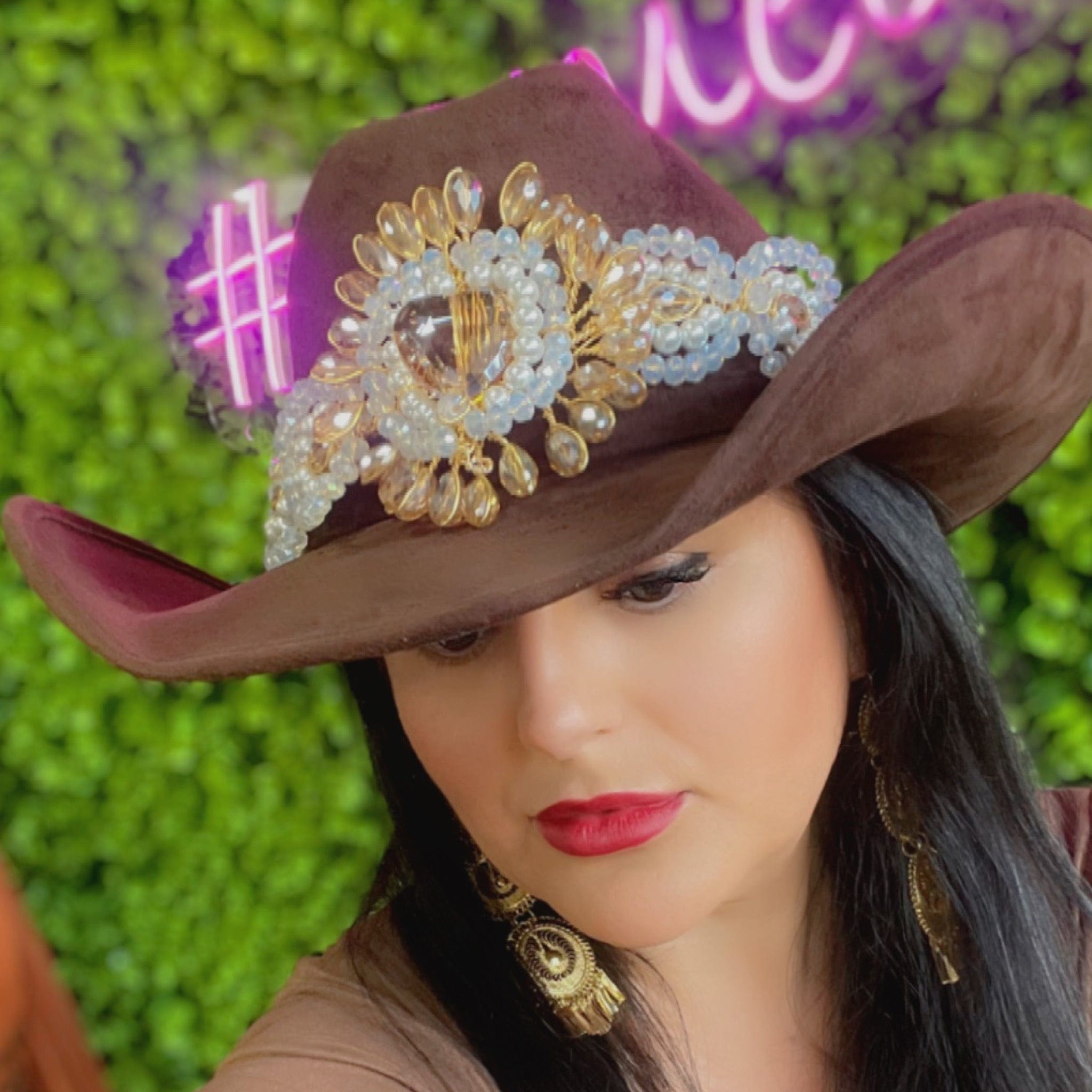 Western Cowboy Suede Hat - Bolona Style