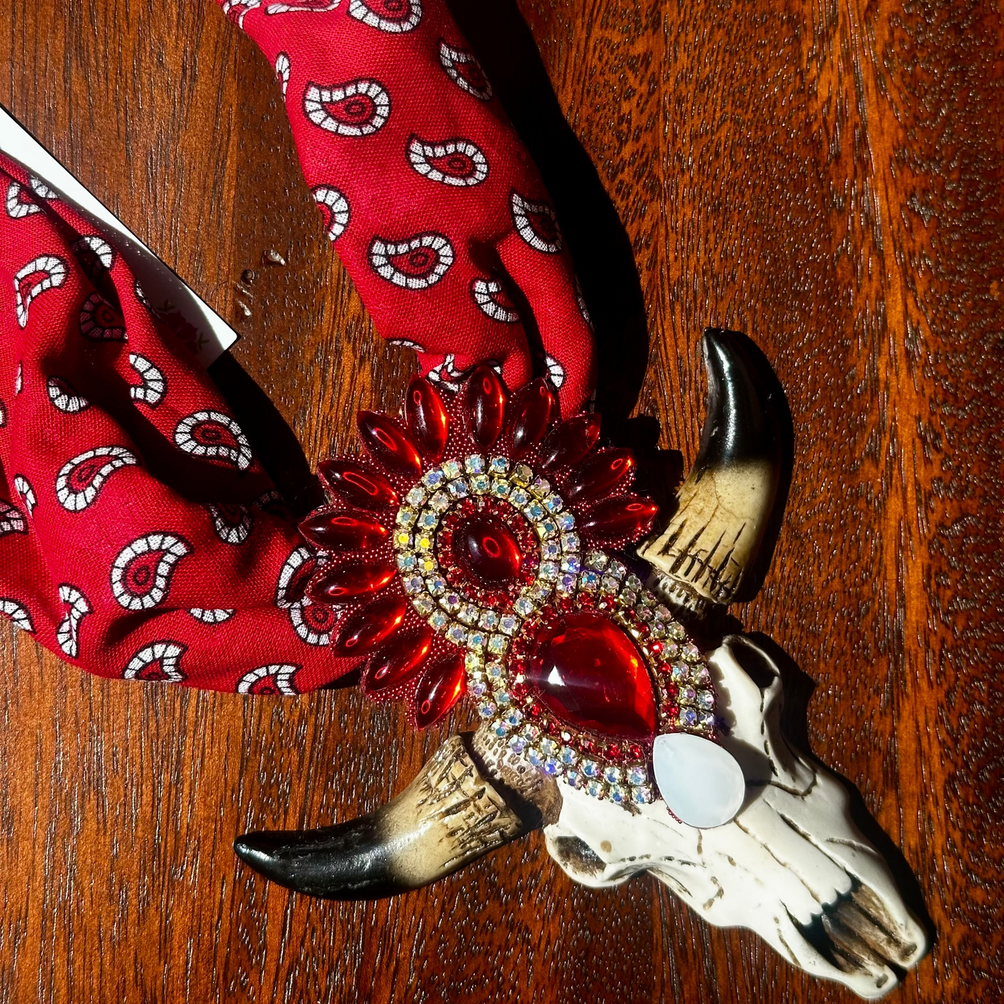 Western Skull Bandana Necklace Western Skull Bandana Necklace