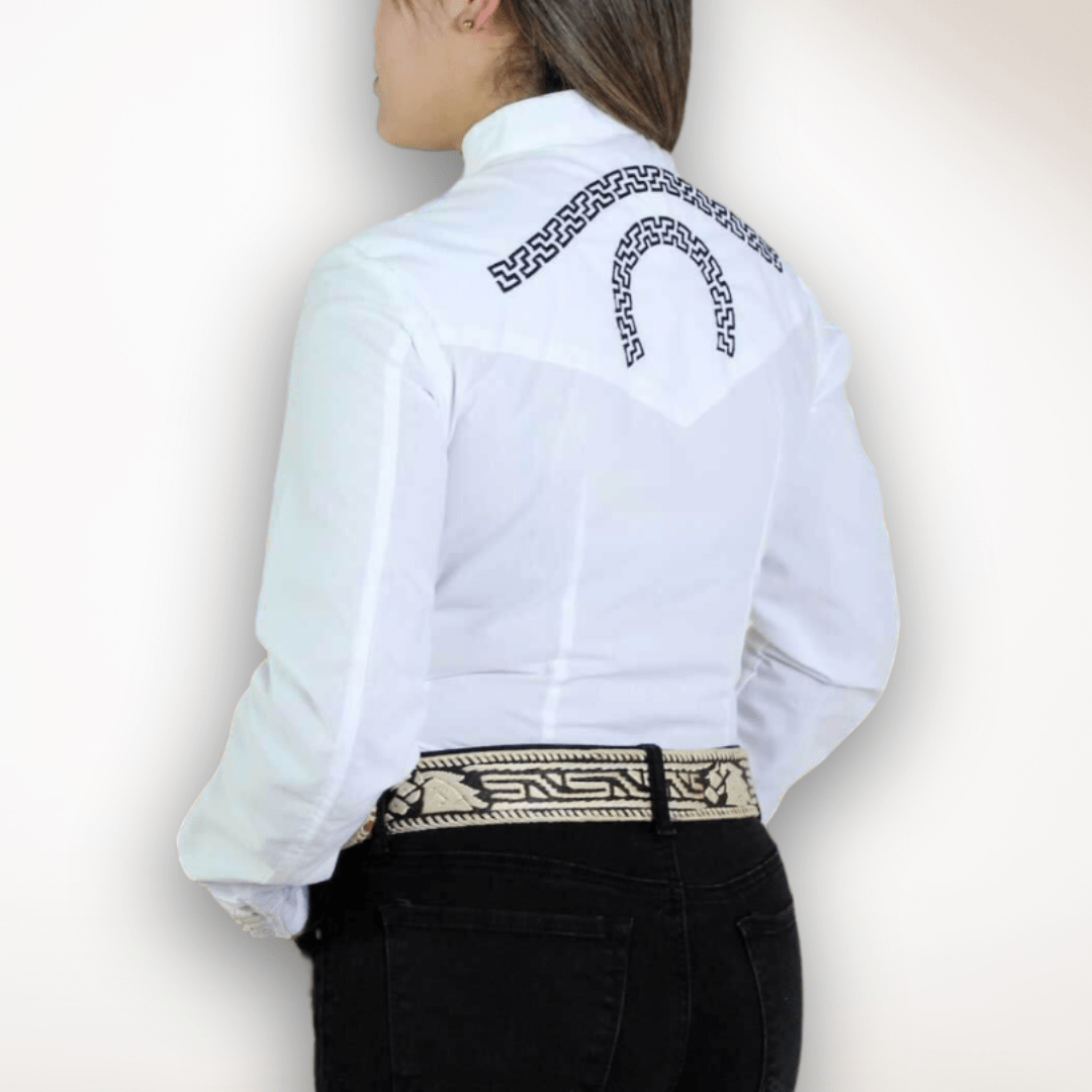 Women's Mexican Western Charro Shirt Women's Mexican Western Charro Shirt