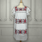Yucatan Midi Lace Mexican Dress - Daisy