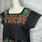 Yucatan Midi Lace Mexican Dress - Daisy